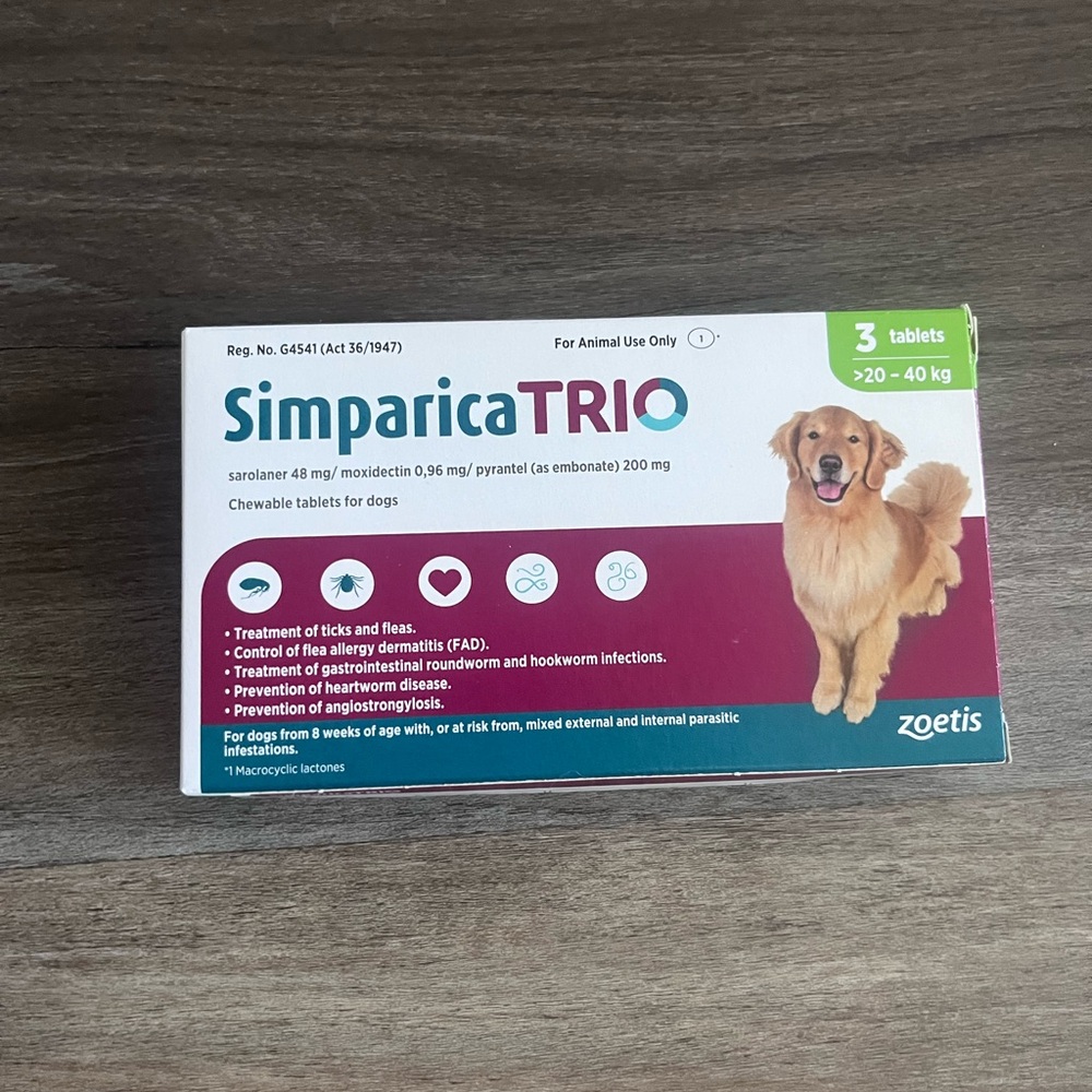 Flea and Tick Control for 44-88 Lbs Large Dogs
New Box 3 doses